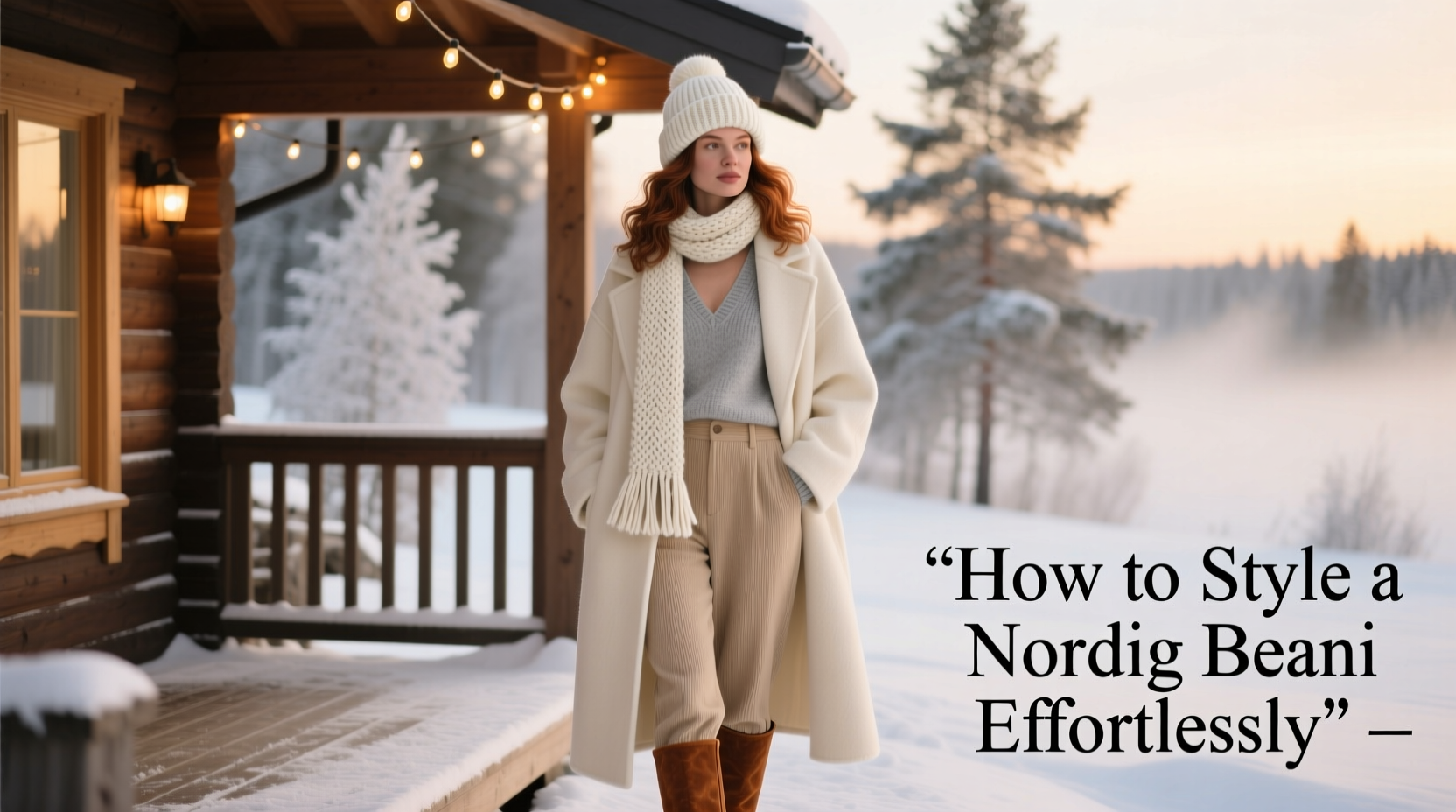 how to style a nordic beanie with your cozy christmas outfit effortlessly