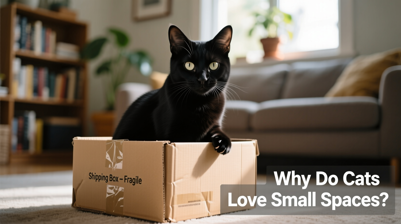 why do cats sit in boxes smaller than their bodies and love tight spaces