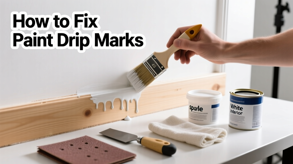 How to Fix Paint Drip Marks on Walls and Trim