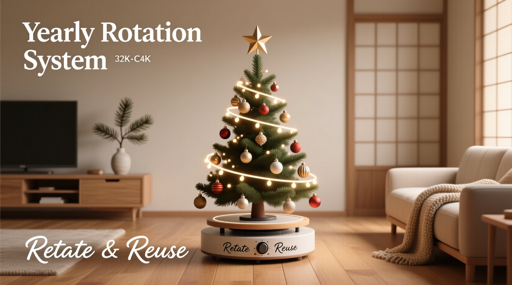 how to rotate christmas decorations yearly without storing too much clutter