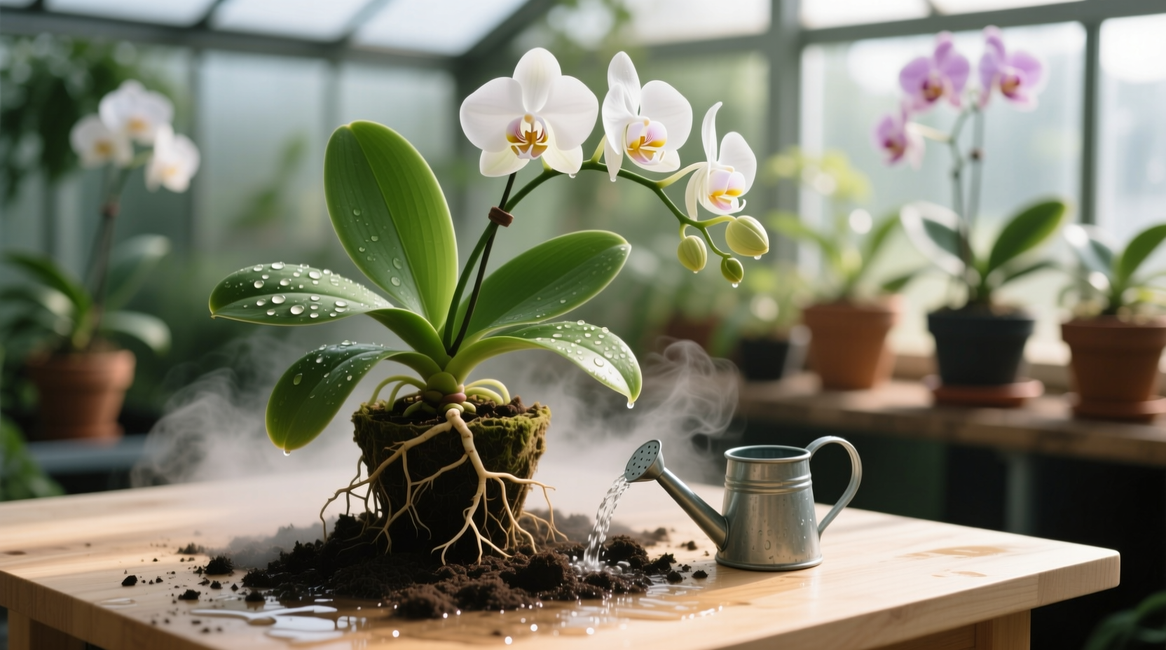 how to water orchids