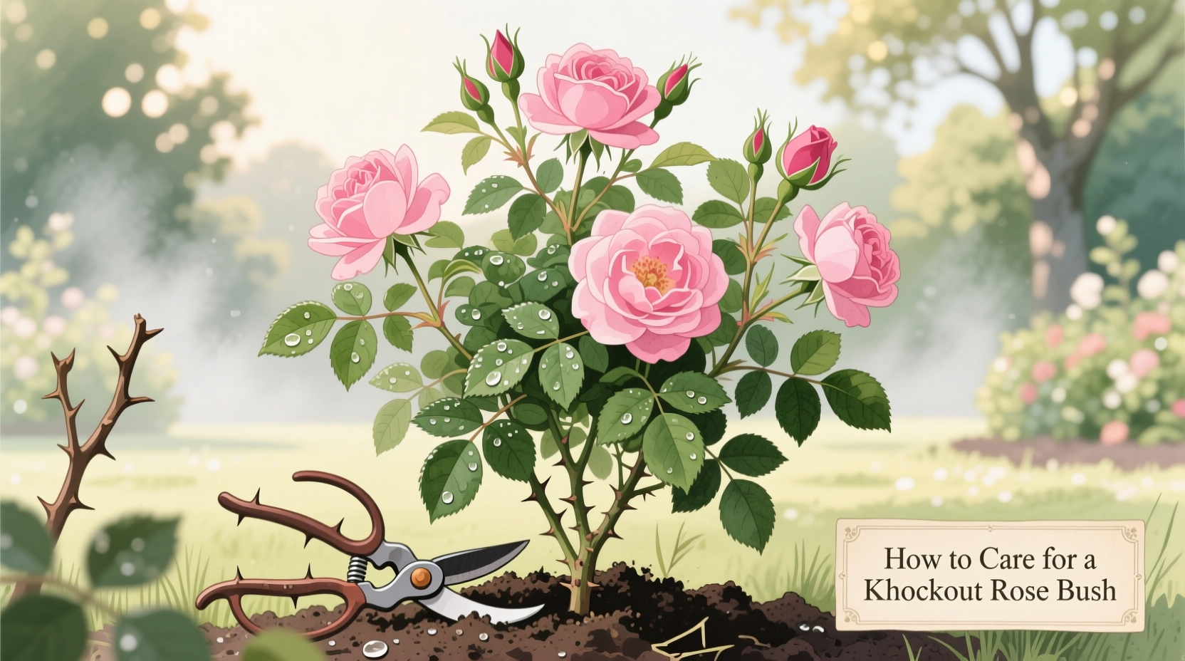 how to take care of a knockout rose bush