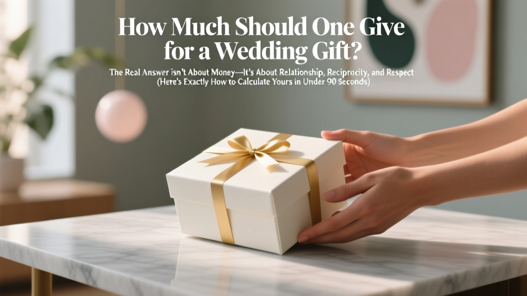 Wedding Gift Amount: Relationship-Based Calculator (2026)