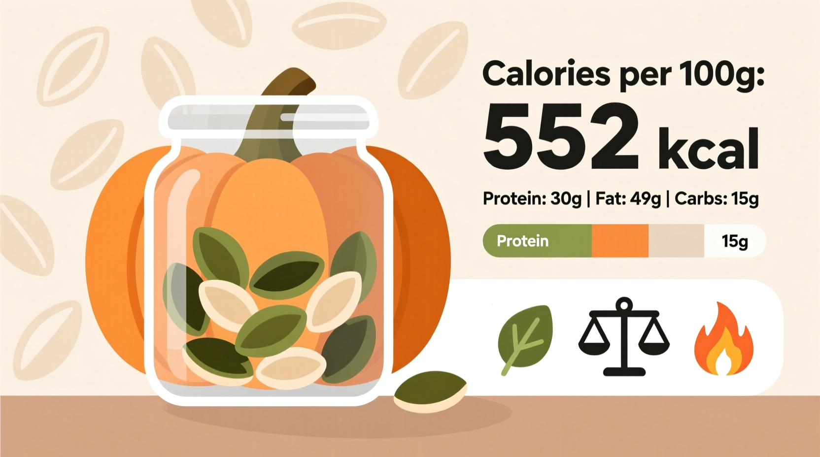 Pumpkin Seeds Calories: 151 per Ounce (Nutrition Facts)