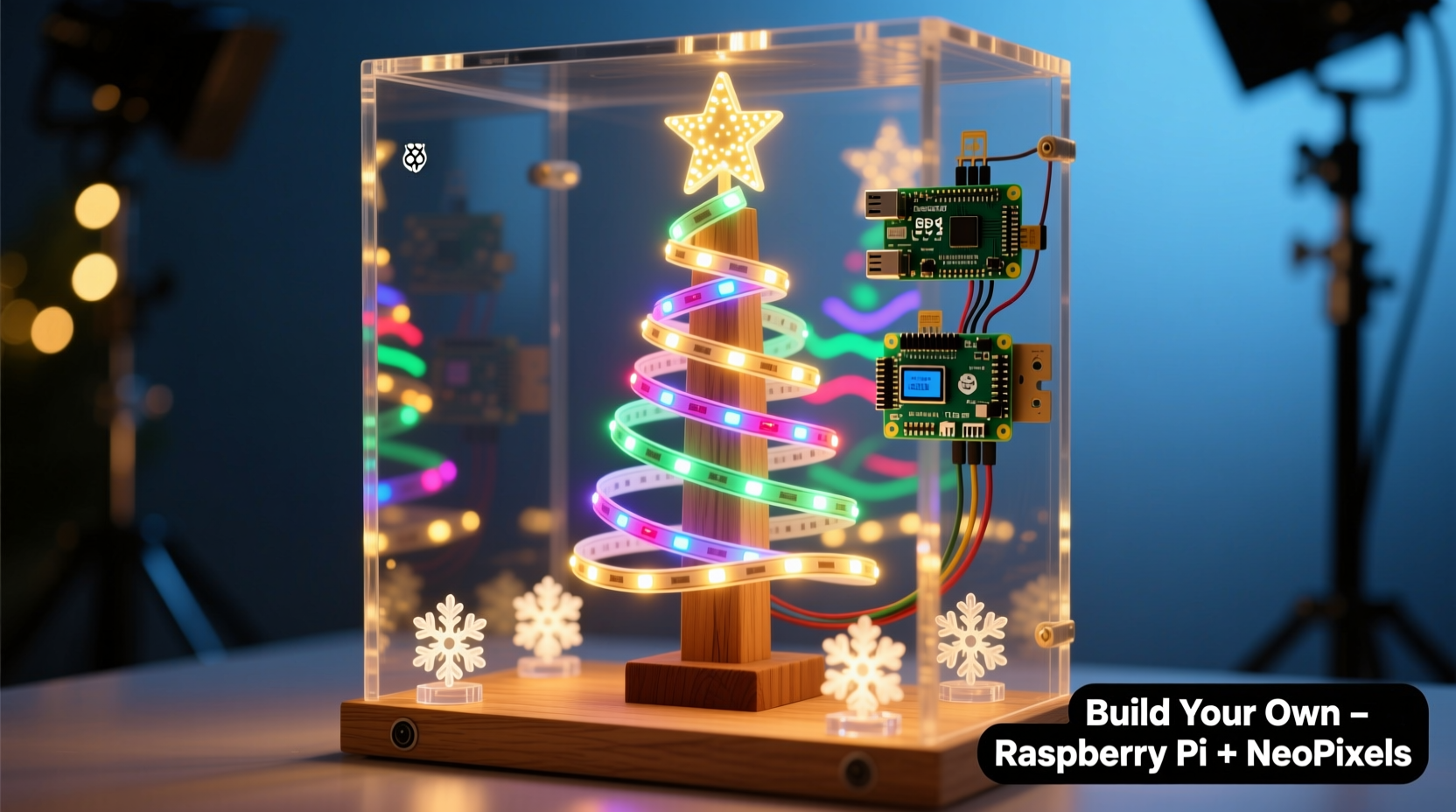 how to make your own animated christmas display using raspberry pi and programmable leds