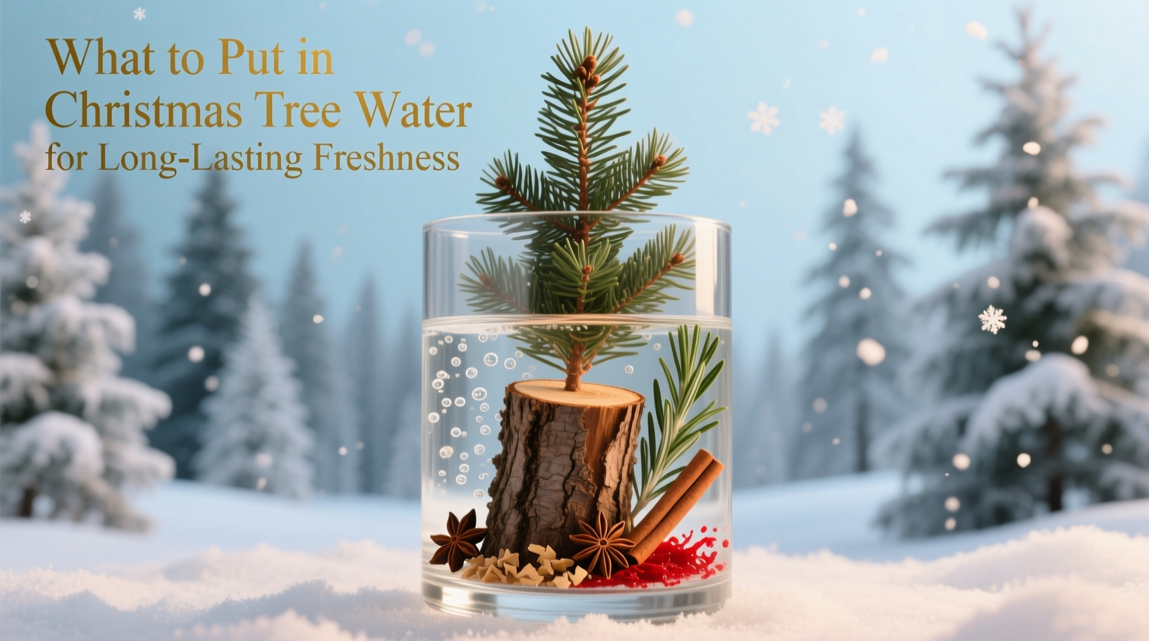 what to put on christmas tree water