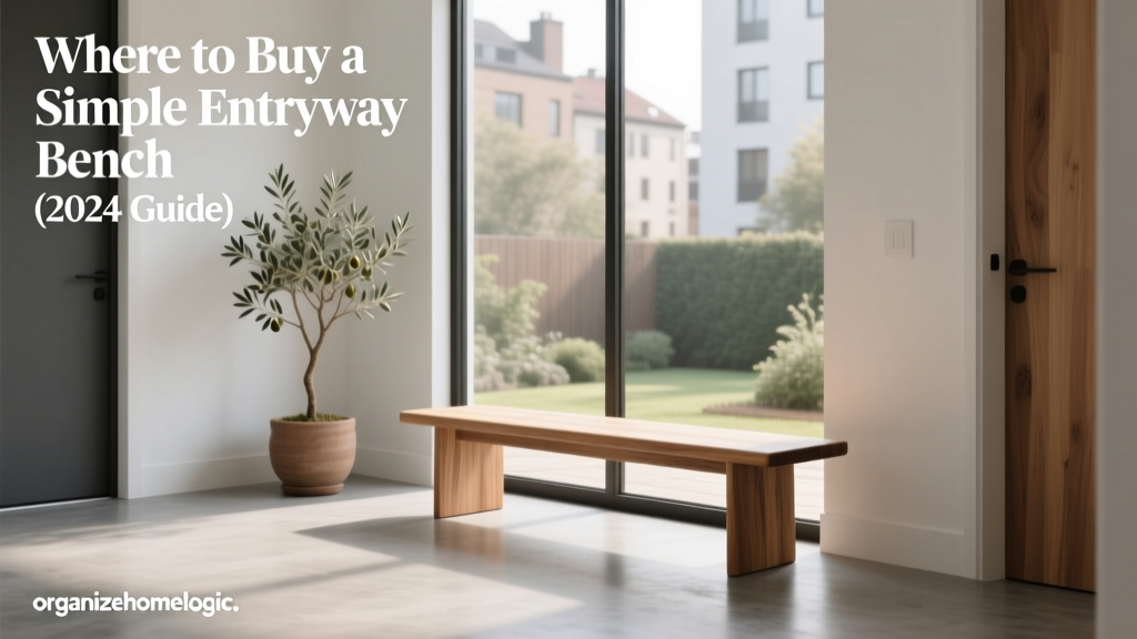 Where to Buy a Simple Entryway Bench (2024 Guide)