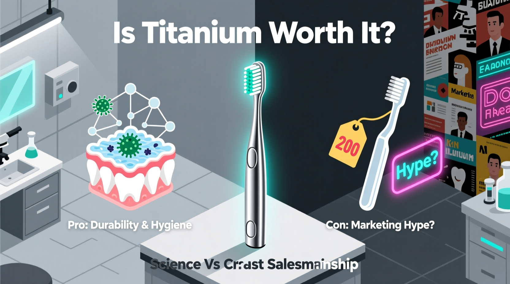 is the hype around titanium toothbrushes justified or just clever marketing