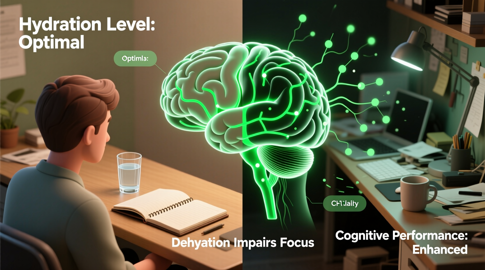 can drinking more water really improve concentration