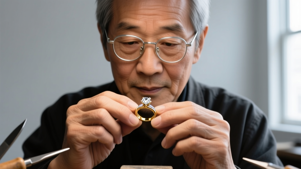 Close-up of a jeweler