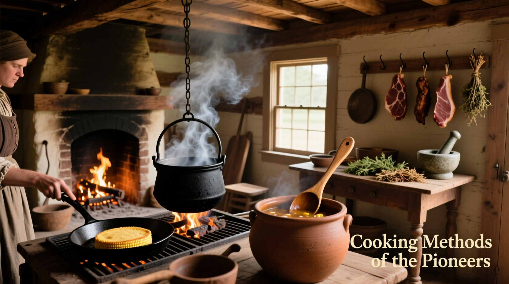 Settlers' Cooking Methods: Hearth, Dutch Oven & Preservation