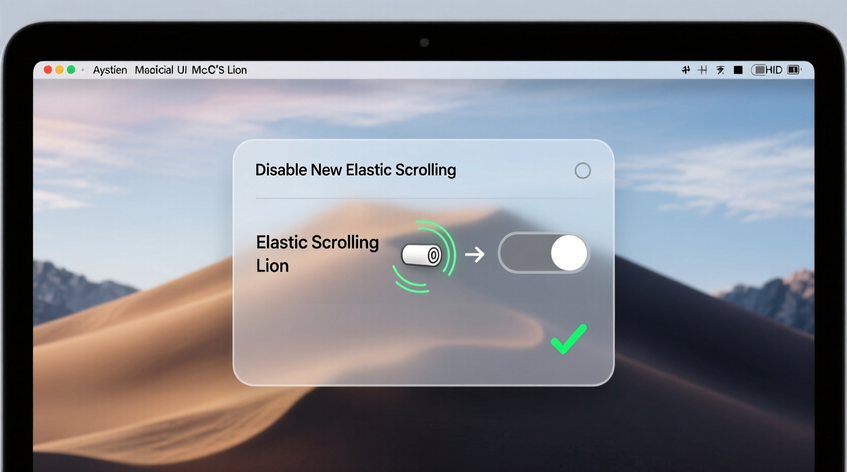 turn off the new elastic scrolling in os x lion