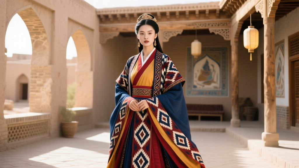 Silk Road Fashion: Uyghur Atlas Silk and Tang Hanfu