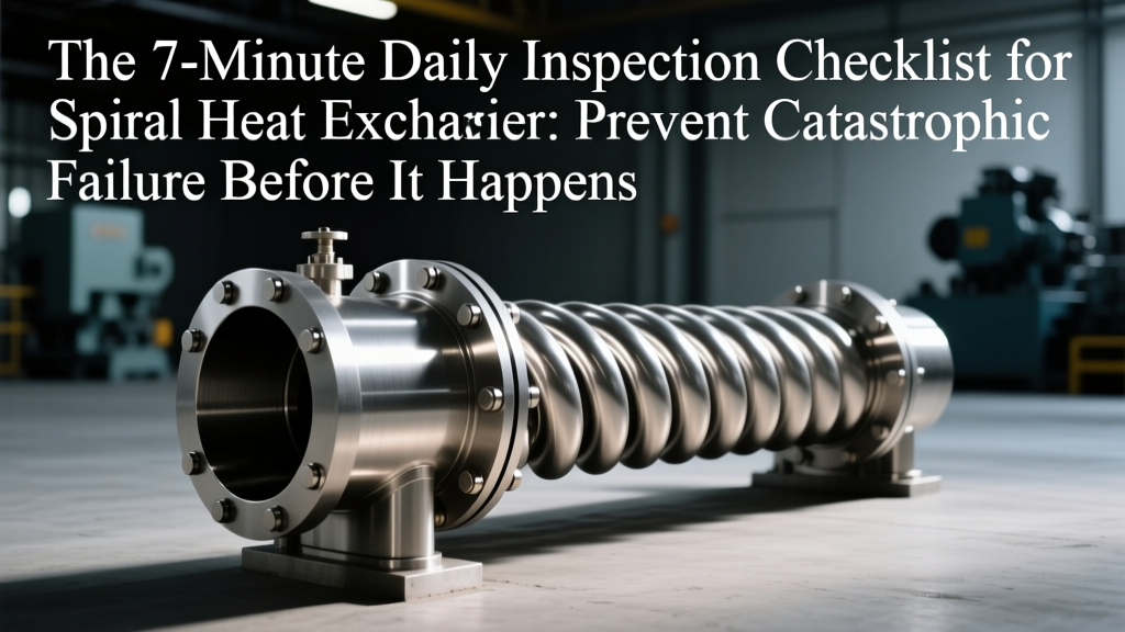 Spiral Heat Exchanger Daily Inspection Checklist