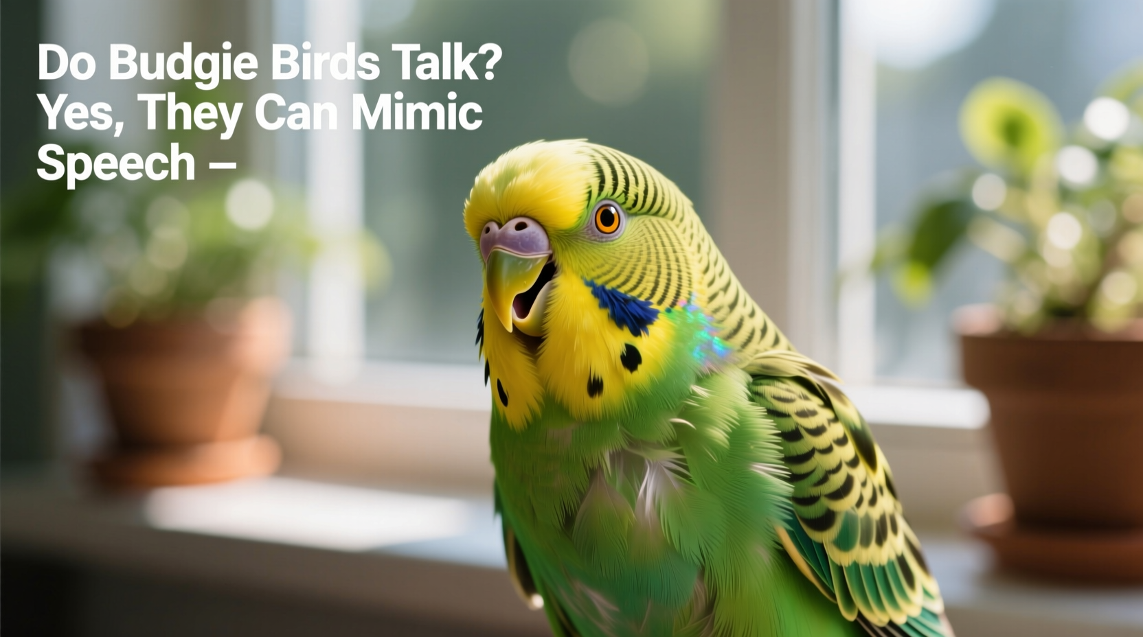 do budgie birds talk