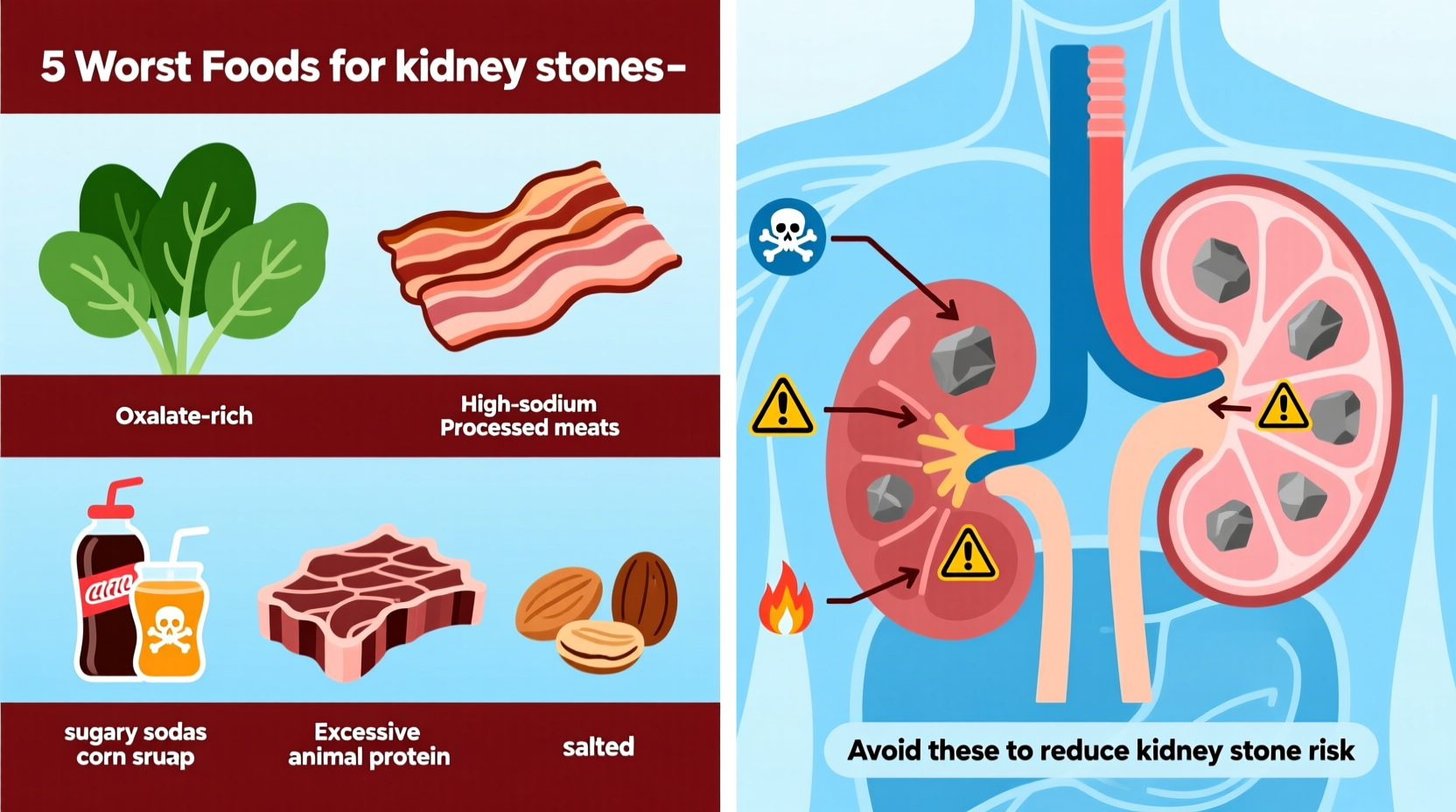 what are the worst foods for kidney stones