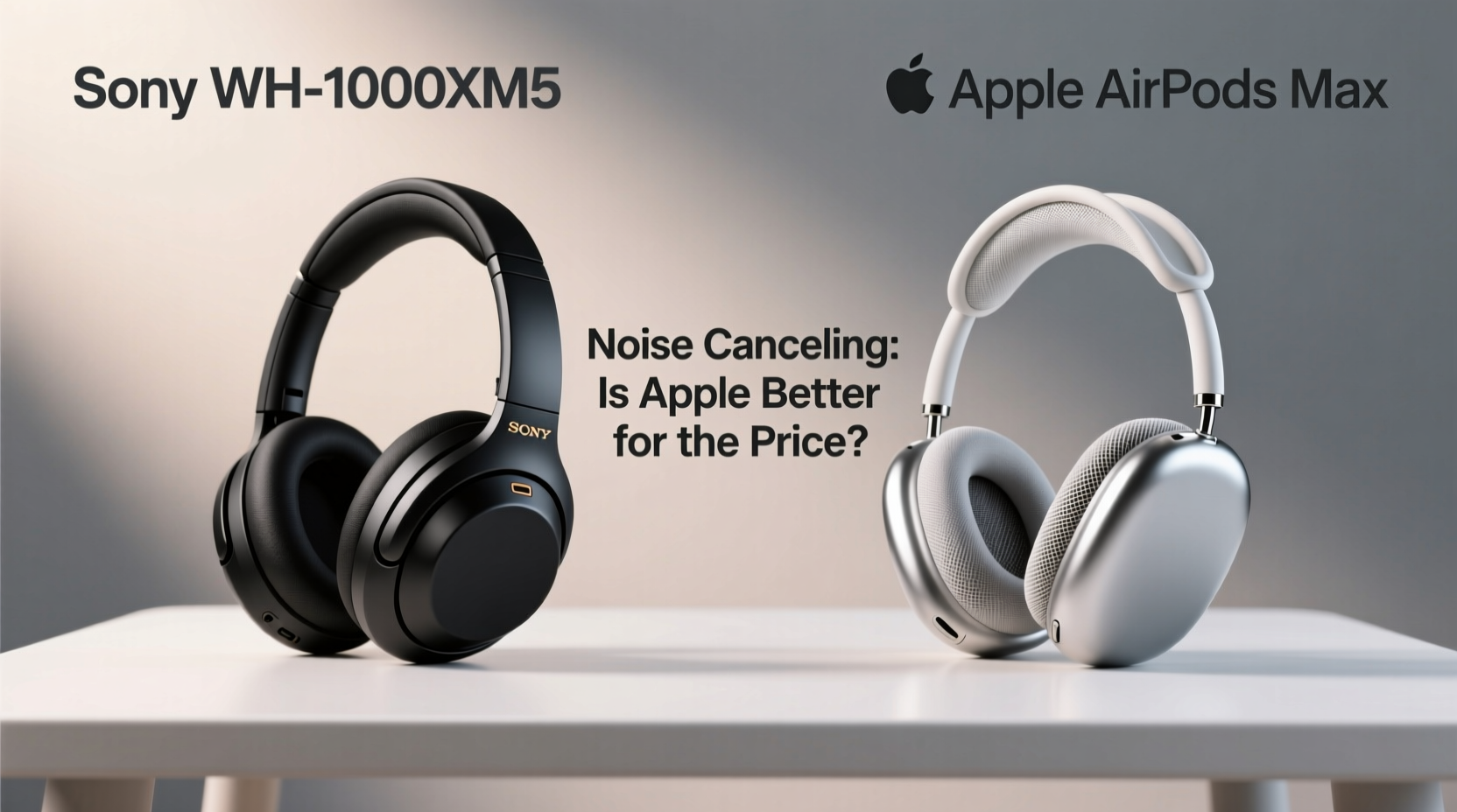 sony xm5 vs airpods max is the noise cancelling really better on apple for the price