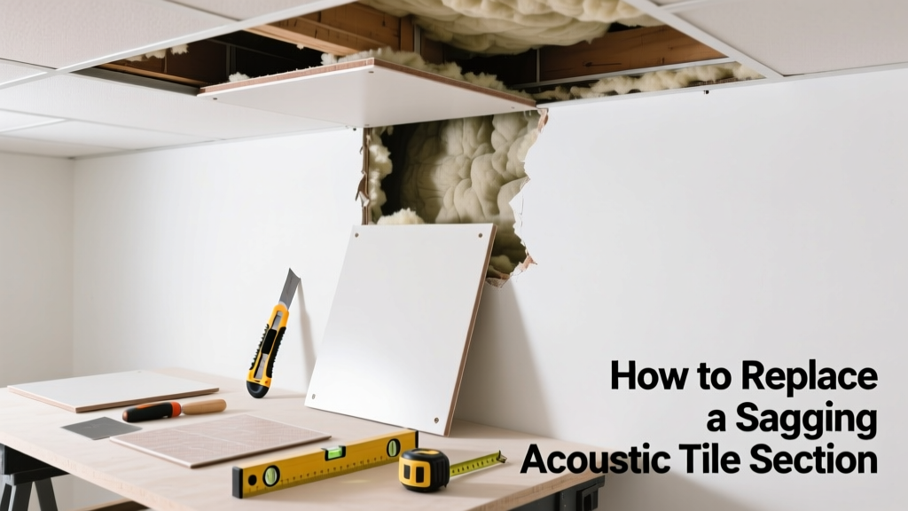 How to Replace a Sagging Acoustic Tile Section