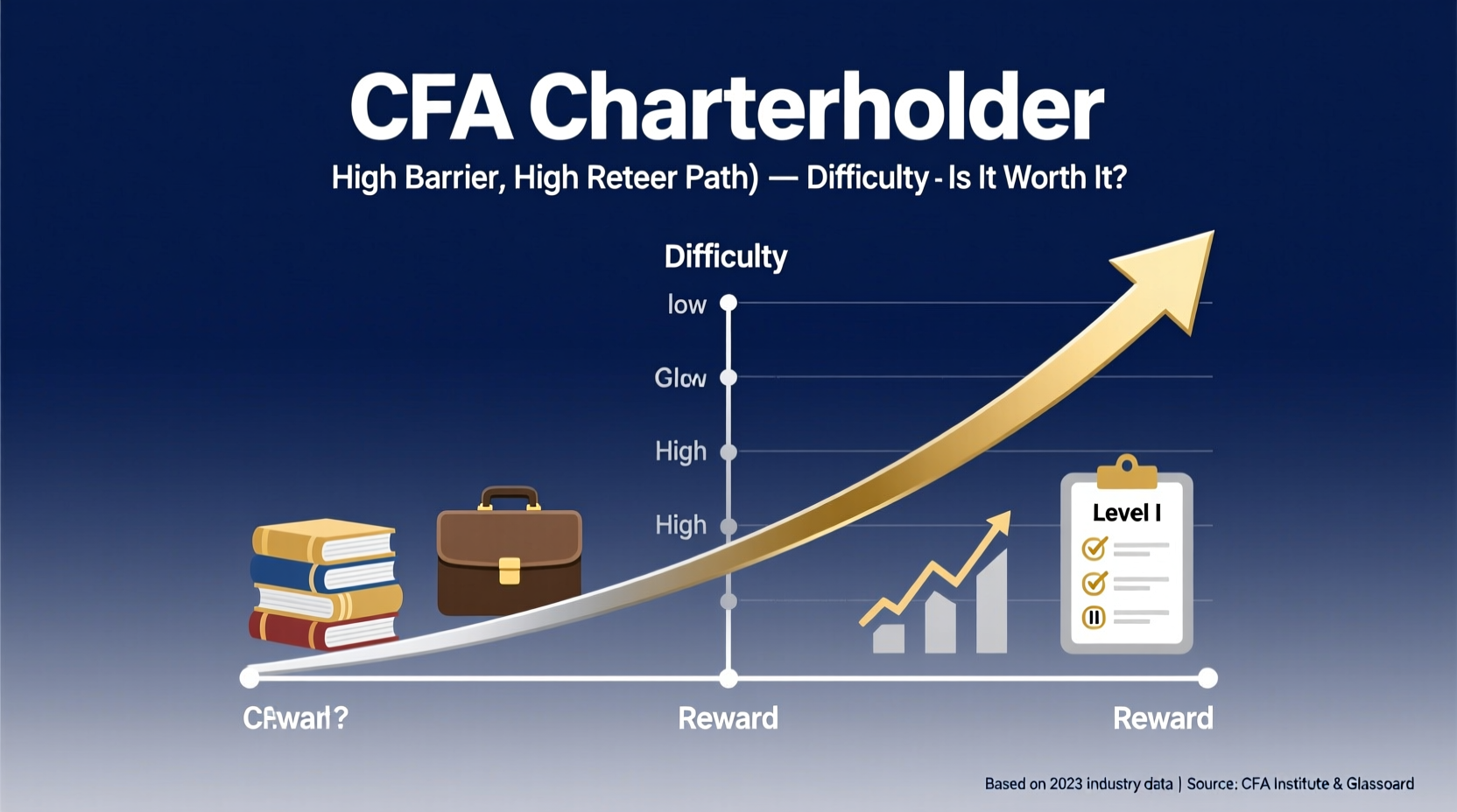 is chartered financial analyst a good career path difficulty vs reward