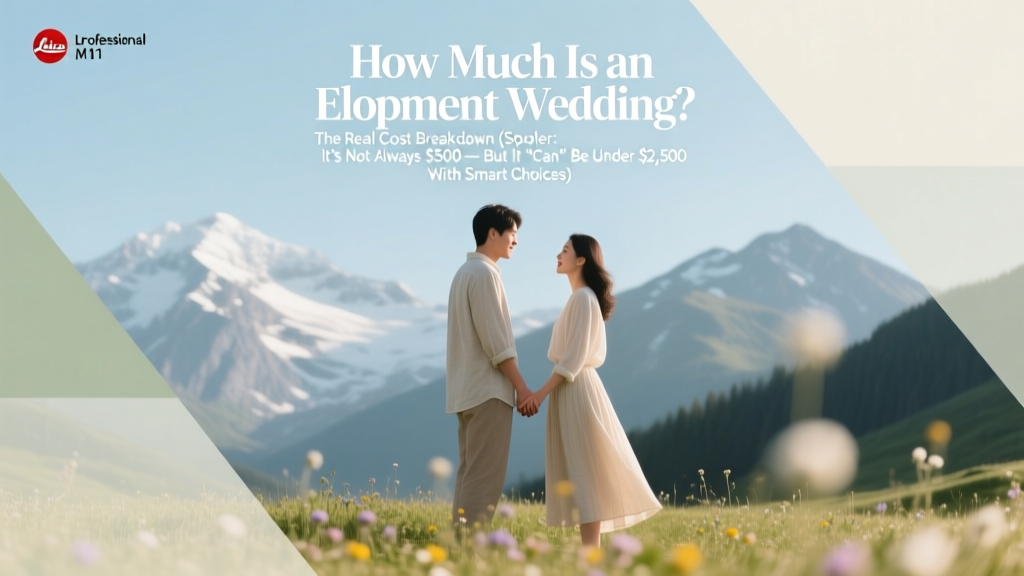 Elopement Wedding Cost Breakdown (2026)