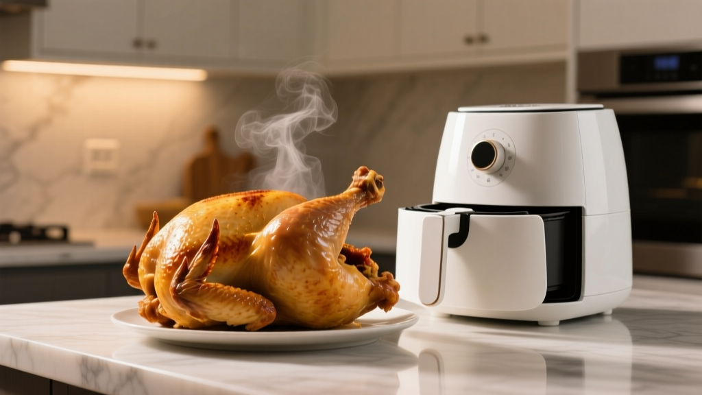 The 17-Minute Air Fryer Whole Chicken (3.2 lbs) With Cris...