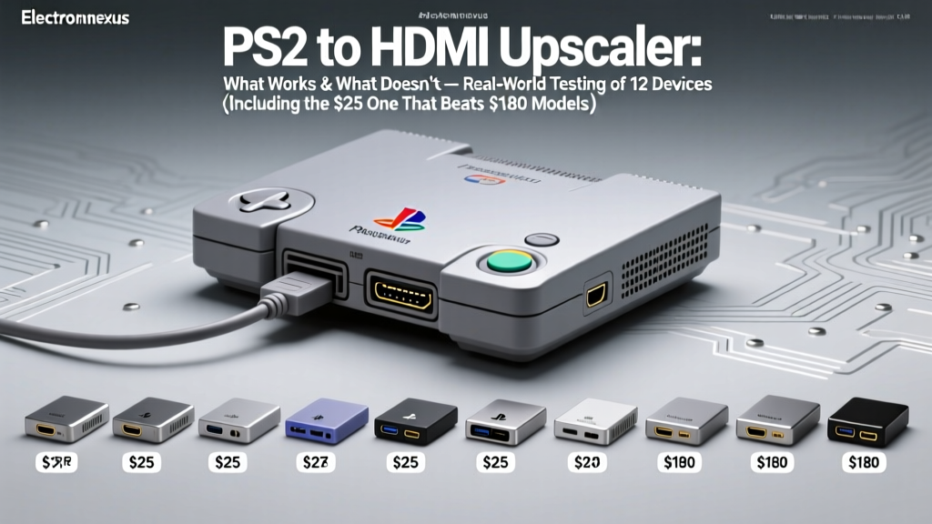 PS2 to HDMI Upscaler: What Works & What Doesn’t — Real-World Testing of 12 Devices (Including the $25 One That Beats $180 Models)