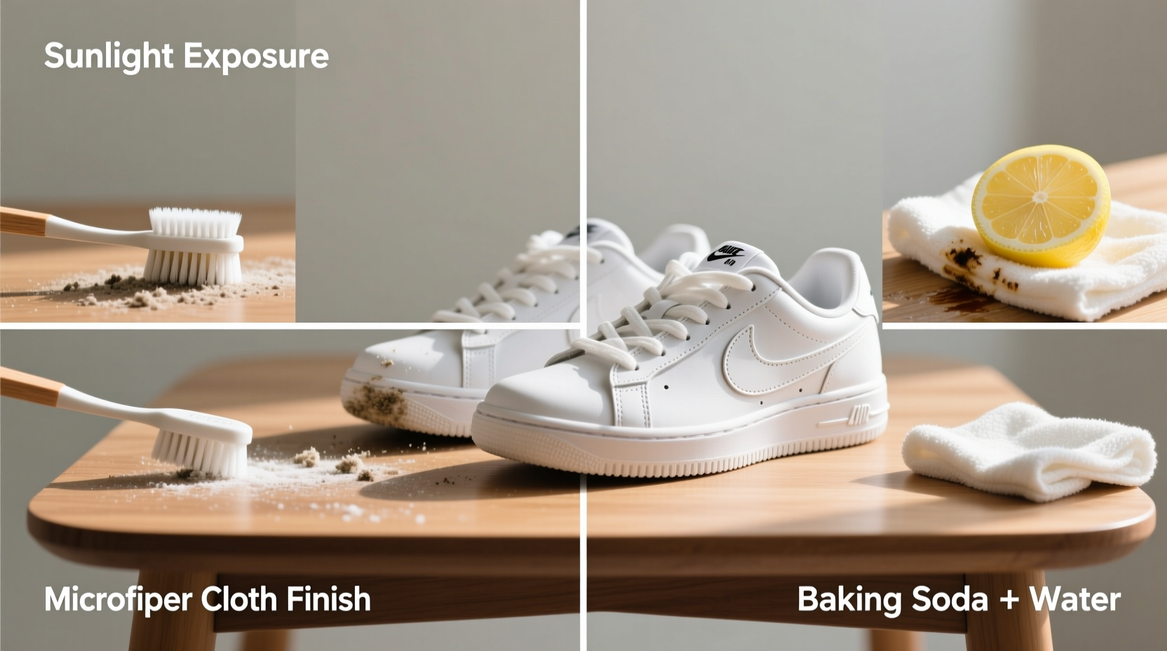 how to keep white sneakers pristine using household items only