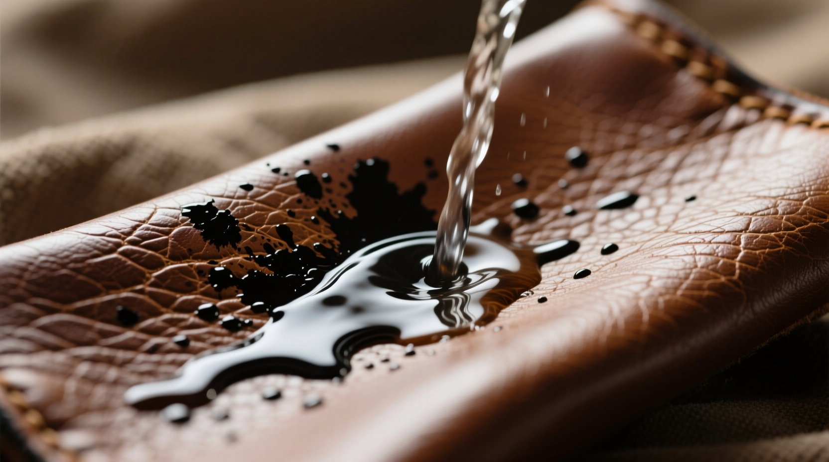 remove ink from leather