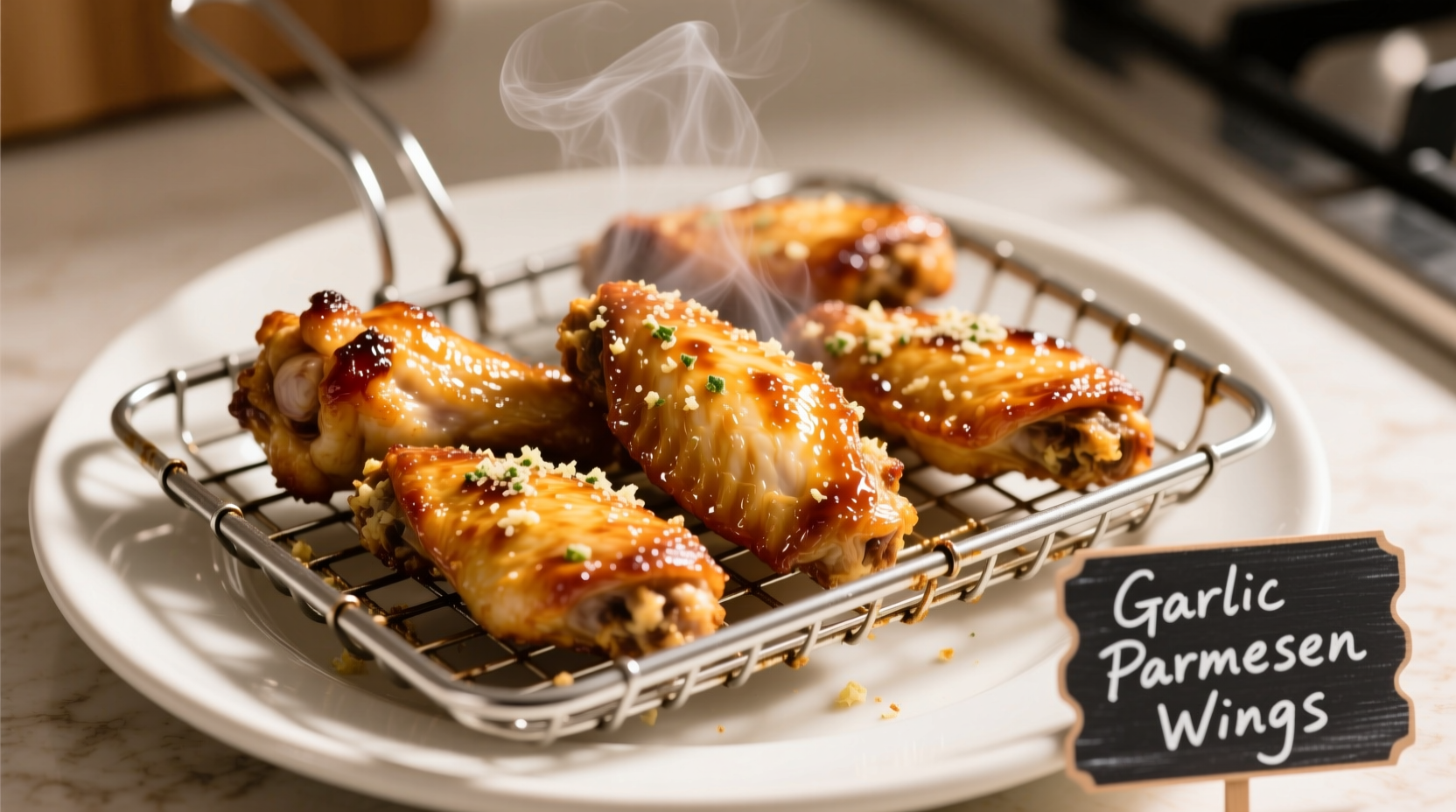 Perfect Air Fryer Garlic Parmesan Wings Recipe