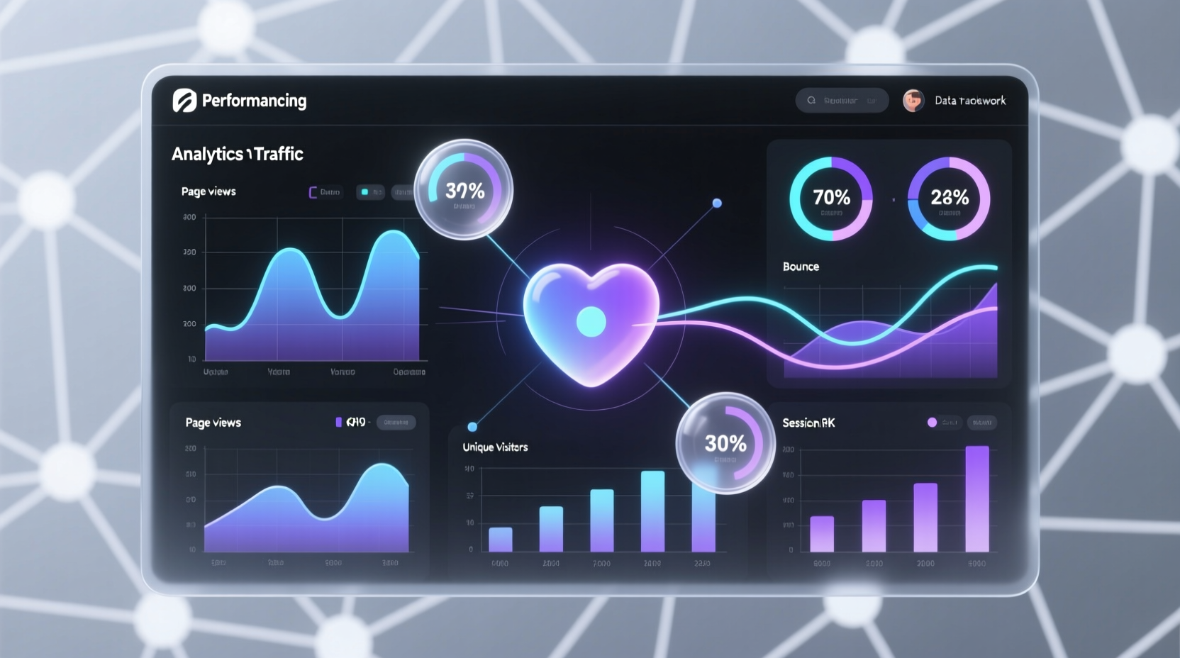 track web site stats with performancing metrics
