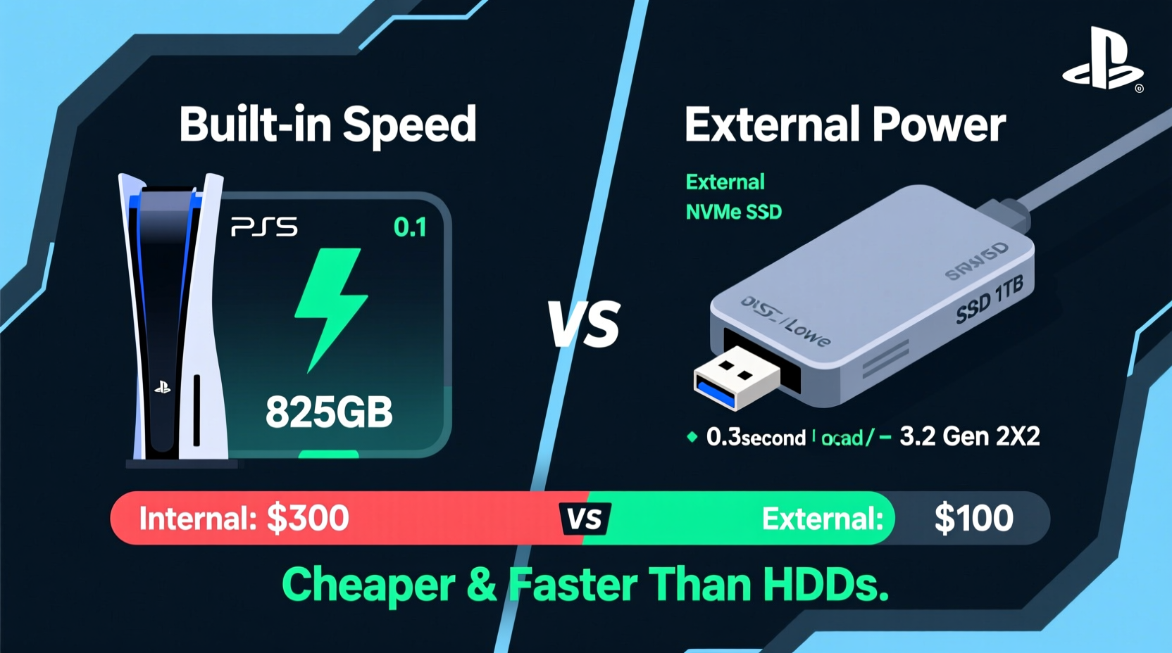 ps5 storage expansion vs external ssd which loads games faster and cheaper