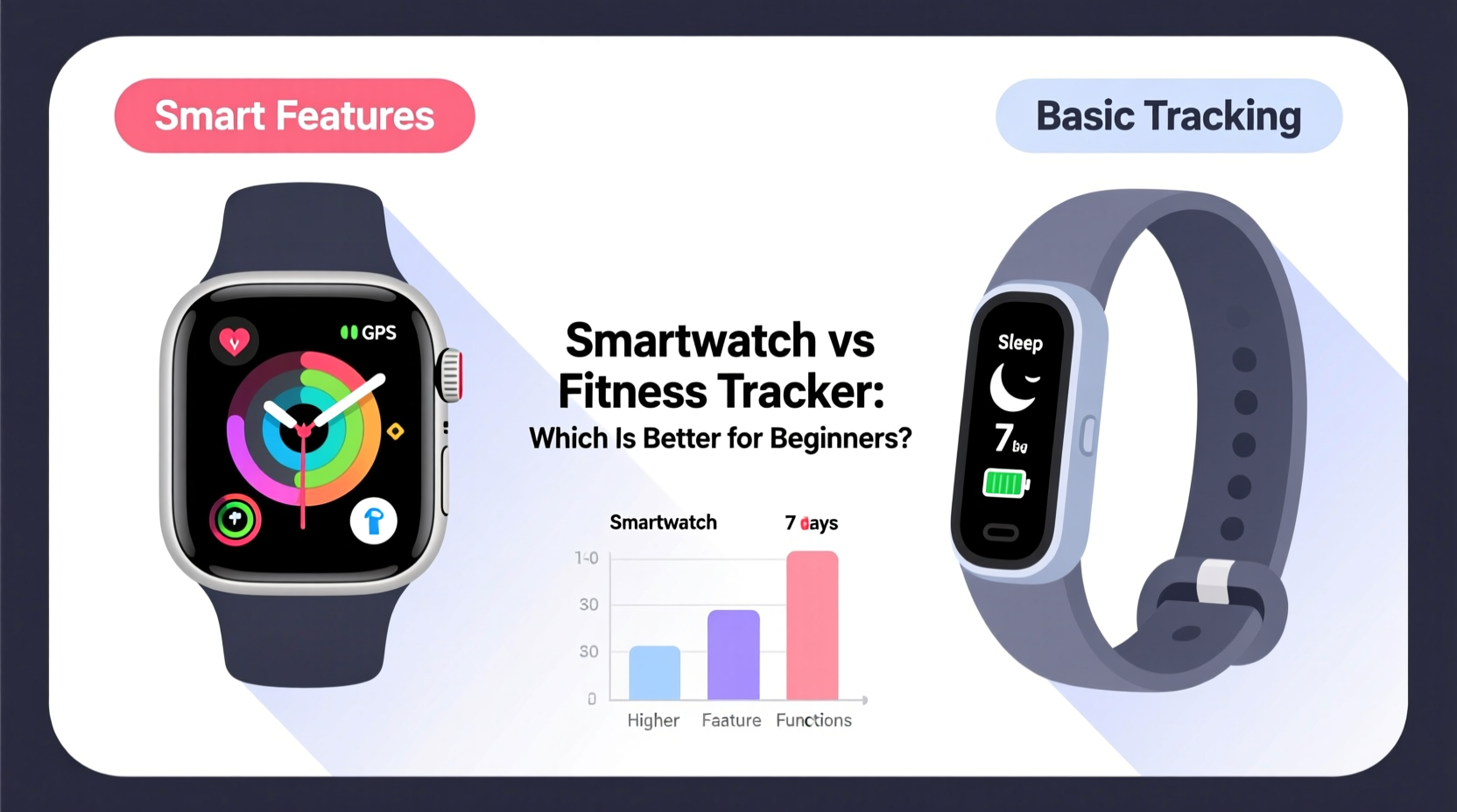 smartwatch vs fitness tracker which gives better value for beginners