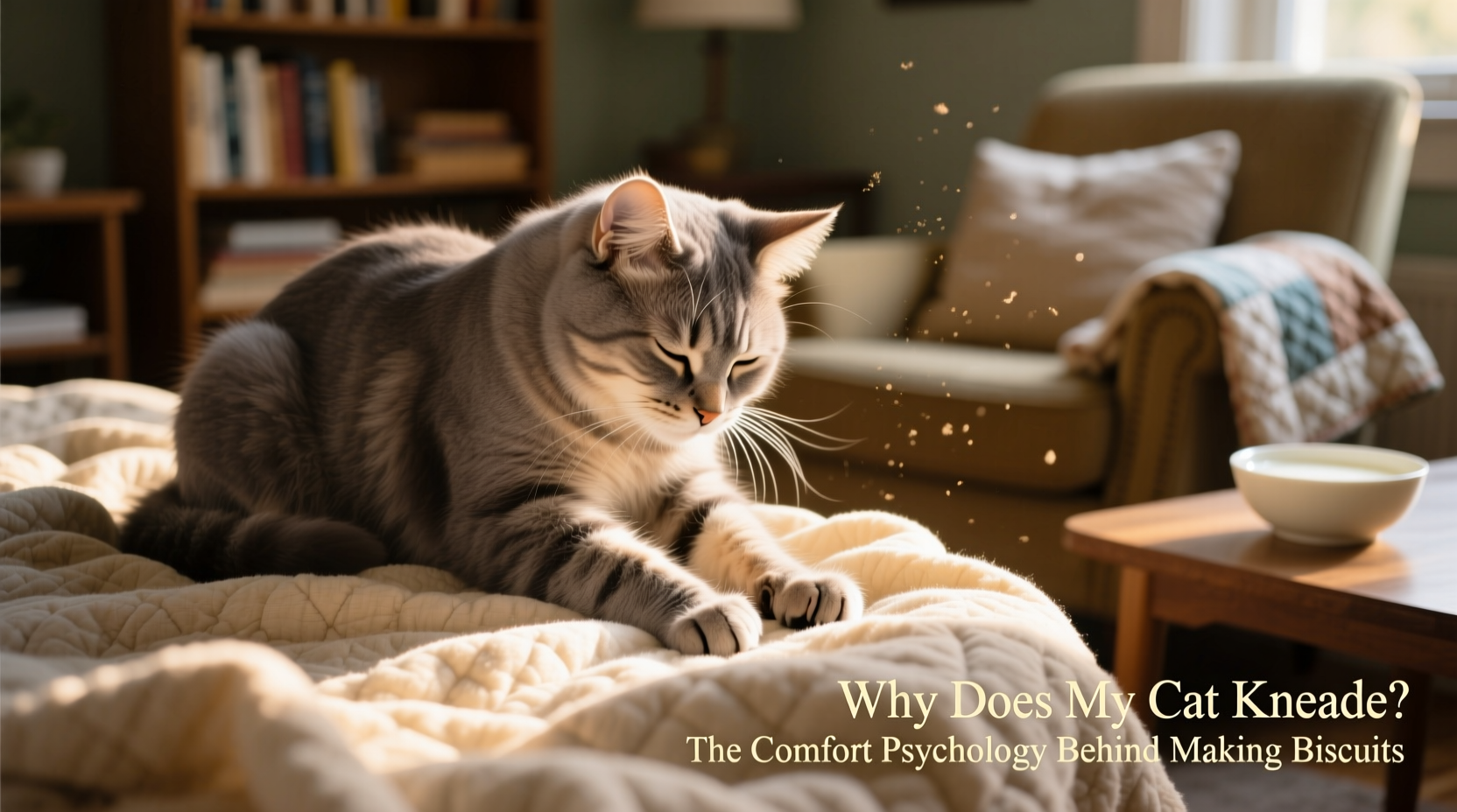 Why Does My Cat Knead Blankets The Comfort Psychology Behind Making ... - Cat Kneading Comfort Self-Soothing