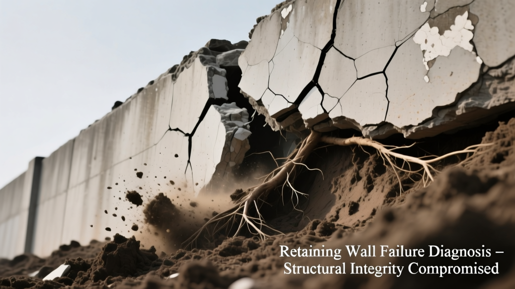 Retaining Wall Cracked and Not Holding Soil at All