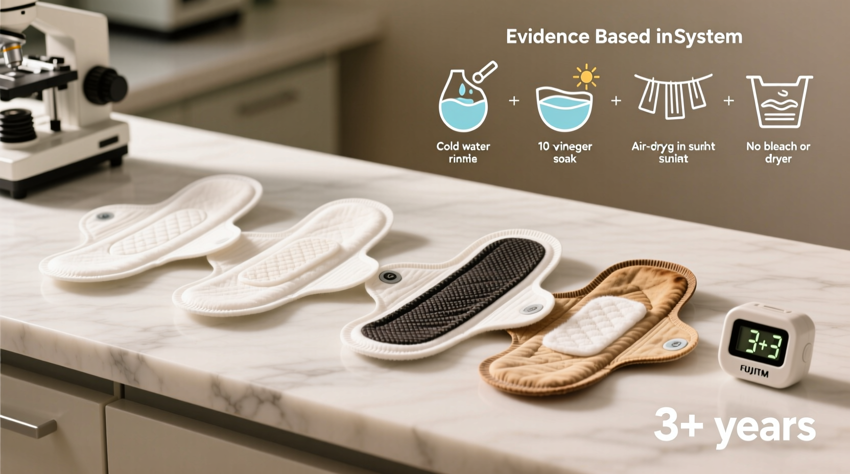 how to wash reusable cloth pads properly
