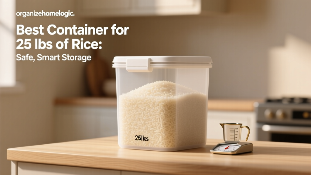 Best Container for 25 lbs of Rice: Safe, Smart Storage