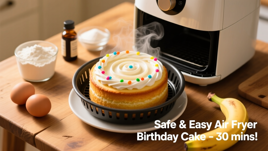 Bake Birthday Cake in an Air Fryer Safely