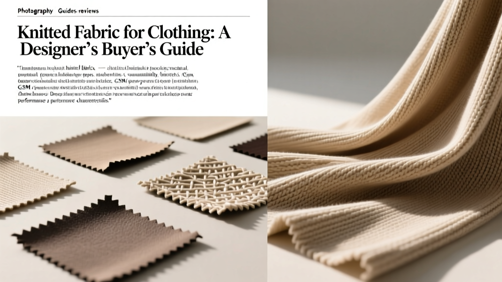 Knitted Fabric for Clothing: A Designer’s Buyer’s Guide