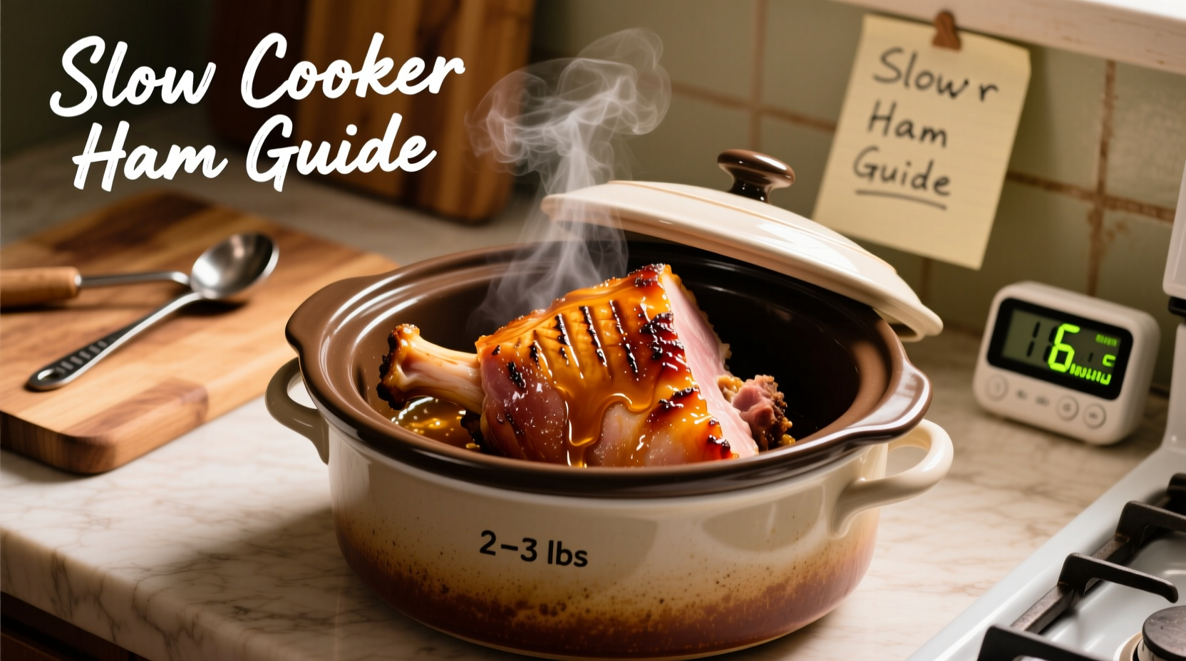 how long to cook a small ham in slow cooker