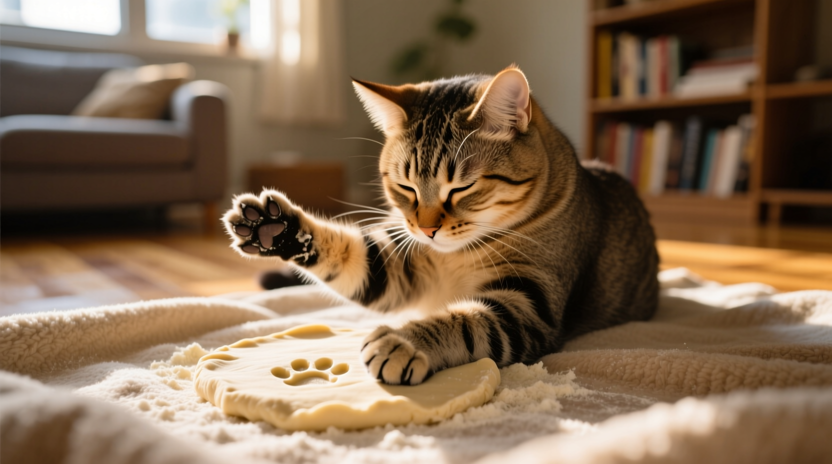 why does my cat knead like a baker before lying down