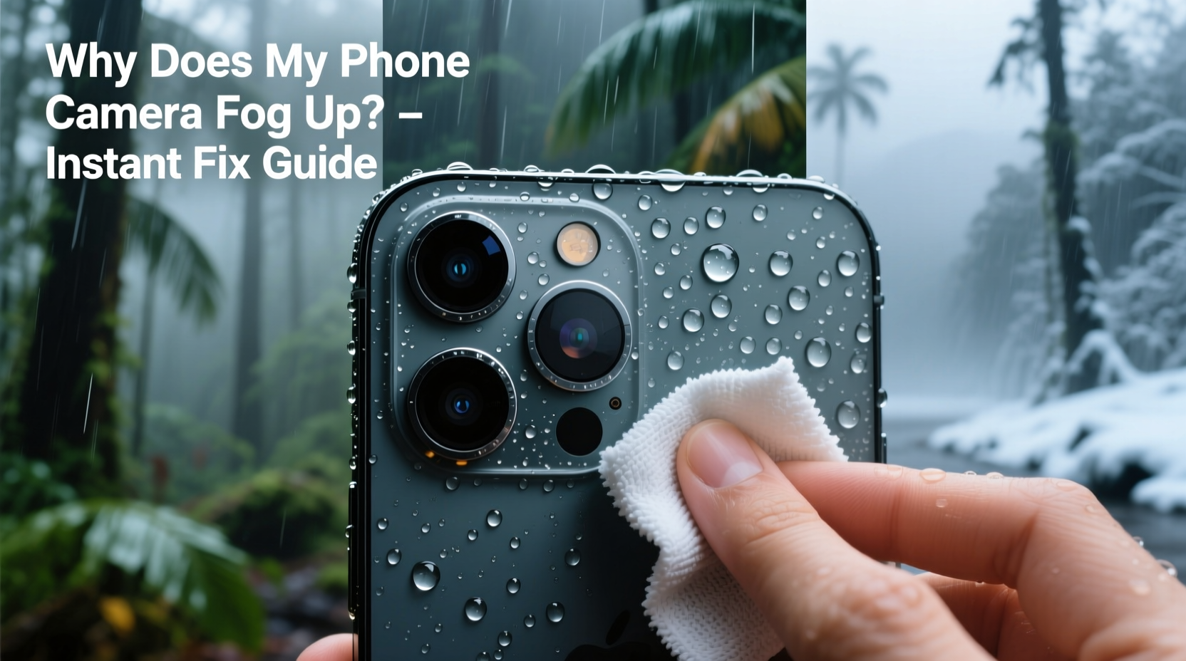 why does my phone camera fog up and how to clear it instantly in any weather