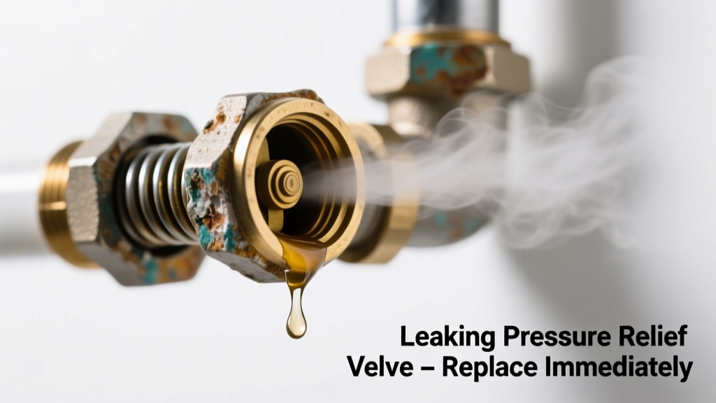 Water Heater Pressure Relief Valve Leaking & Smelling Bad
