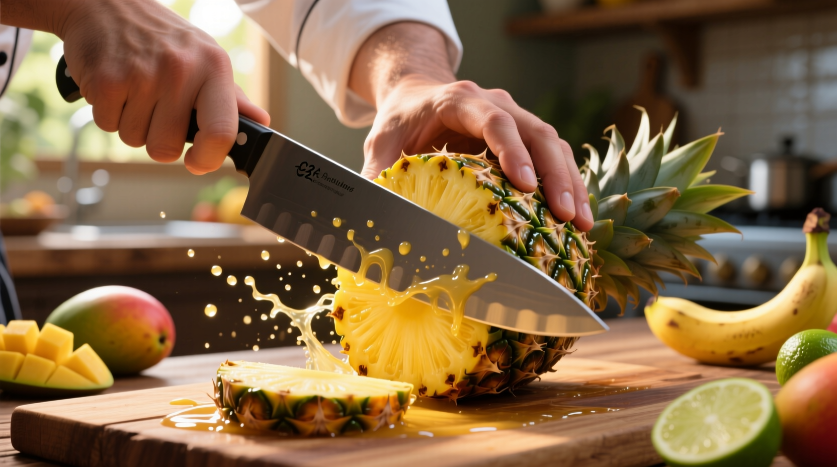 learn to cut a pineapple with confidence