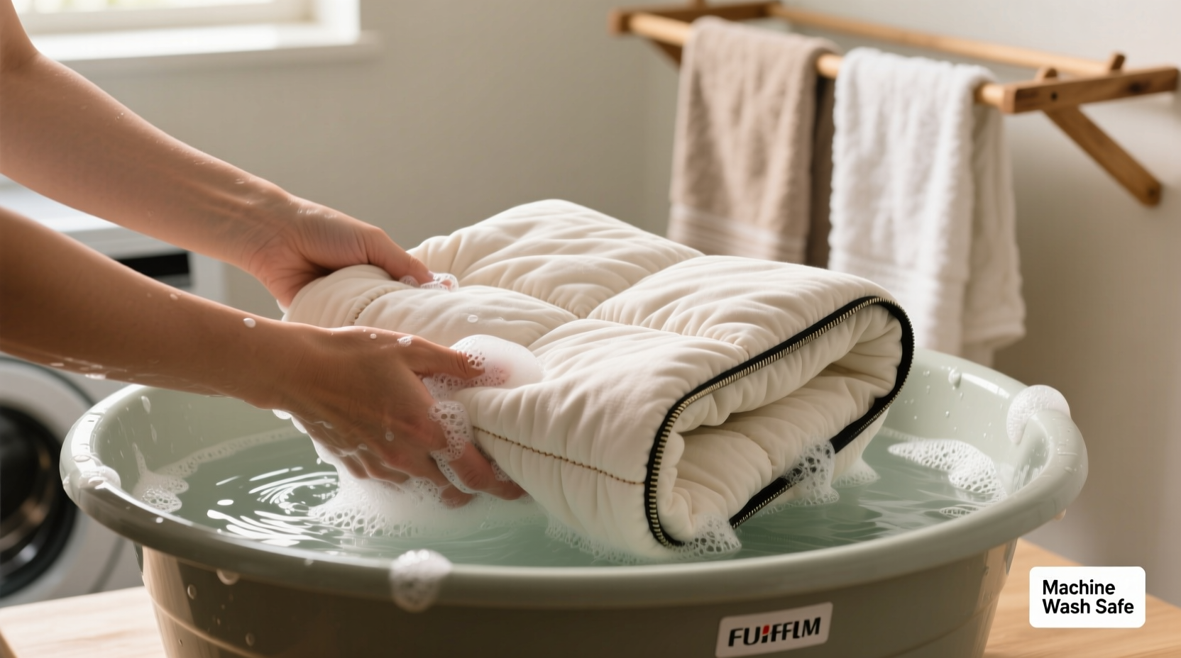 how to clean a weighted blanket cover safely