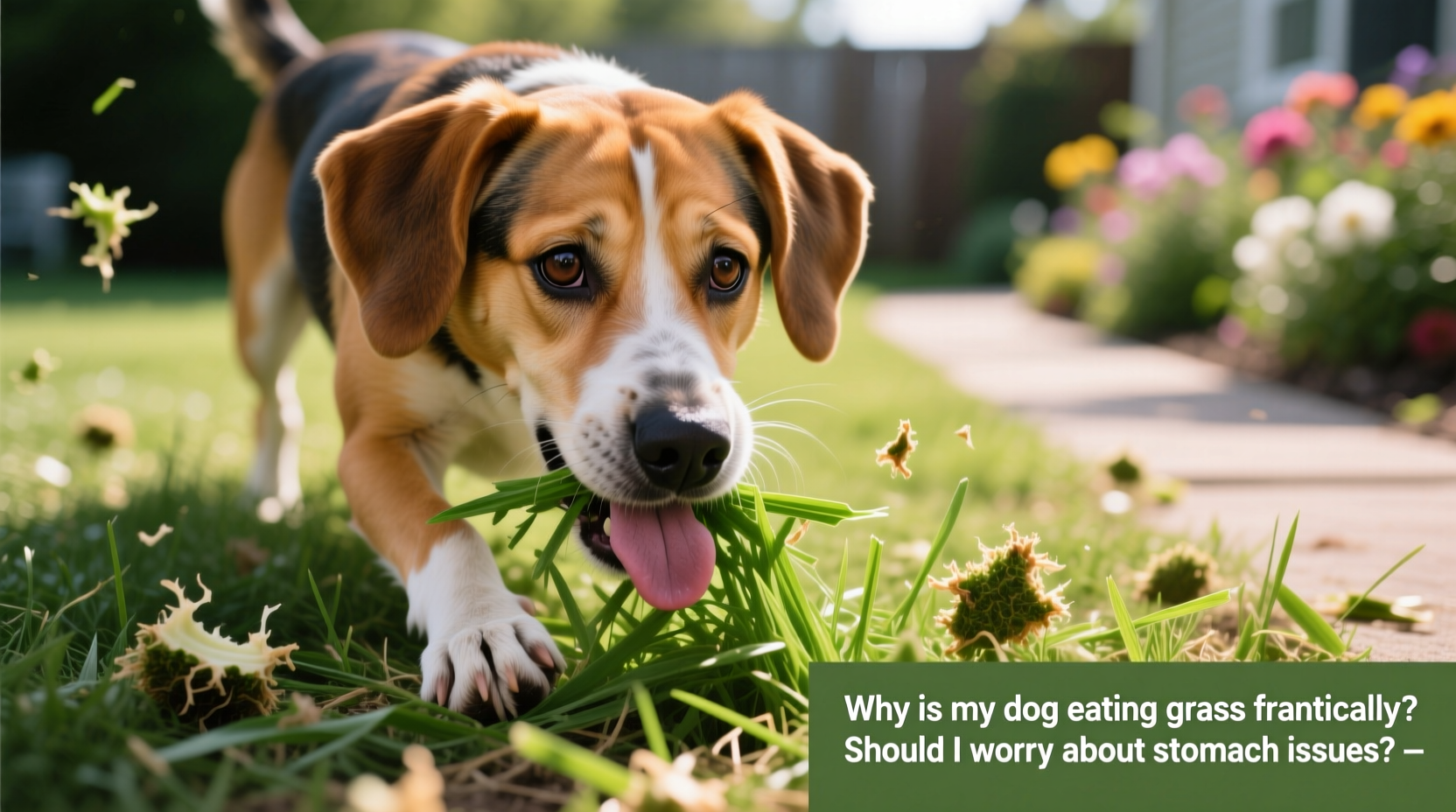 Image showcasing Why Is My Dog Eating Grass Frantically When To Worry About Stomach Issues