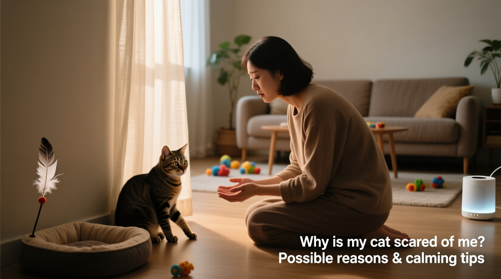 why is my cat suddenly scared of me possible reasons and calming tips