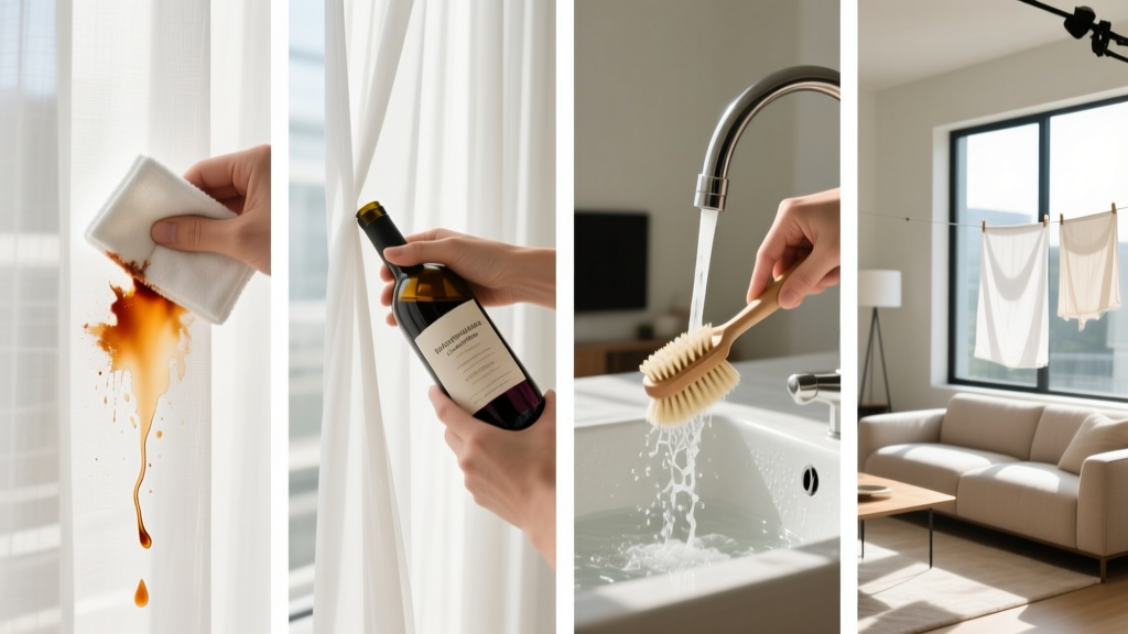 Proven Way: How to Get White Wine Out of Curtains Fast