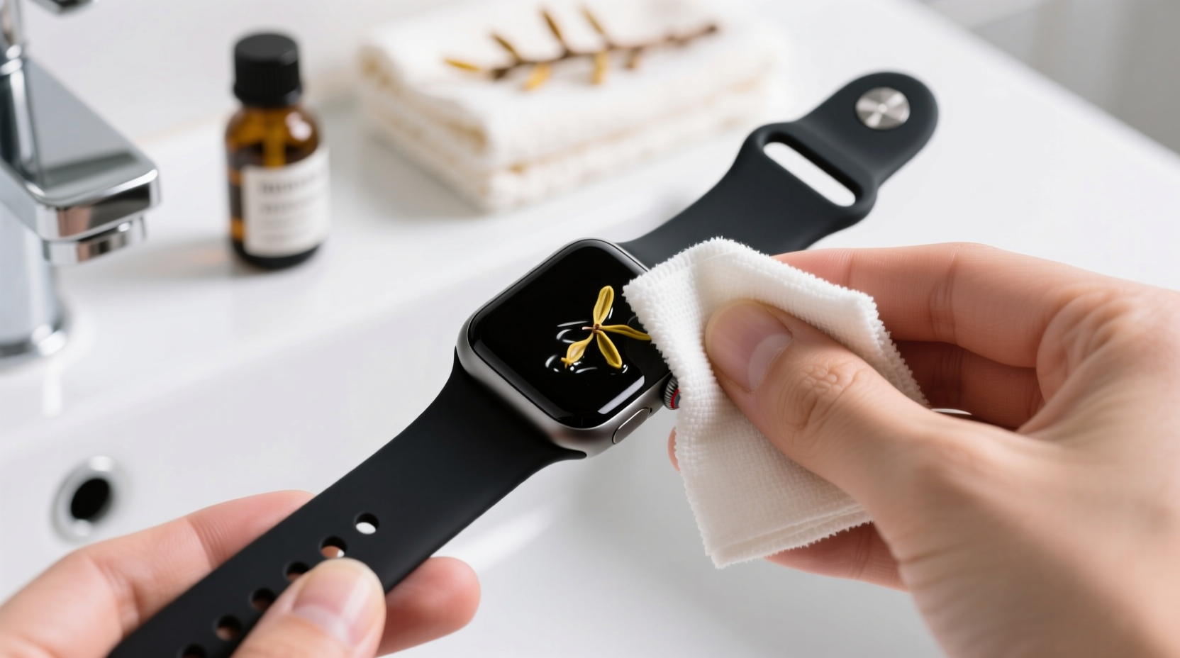 eco friendly smartwatch band cleaning