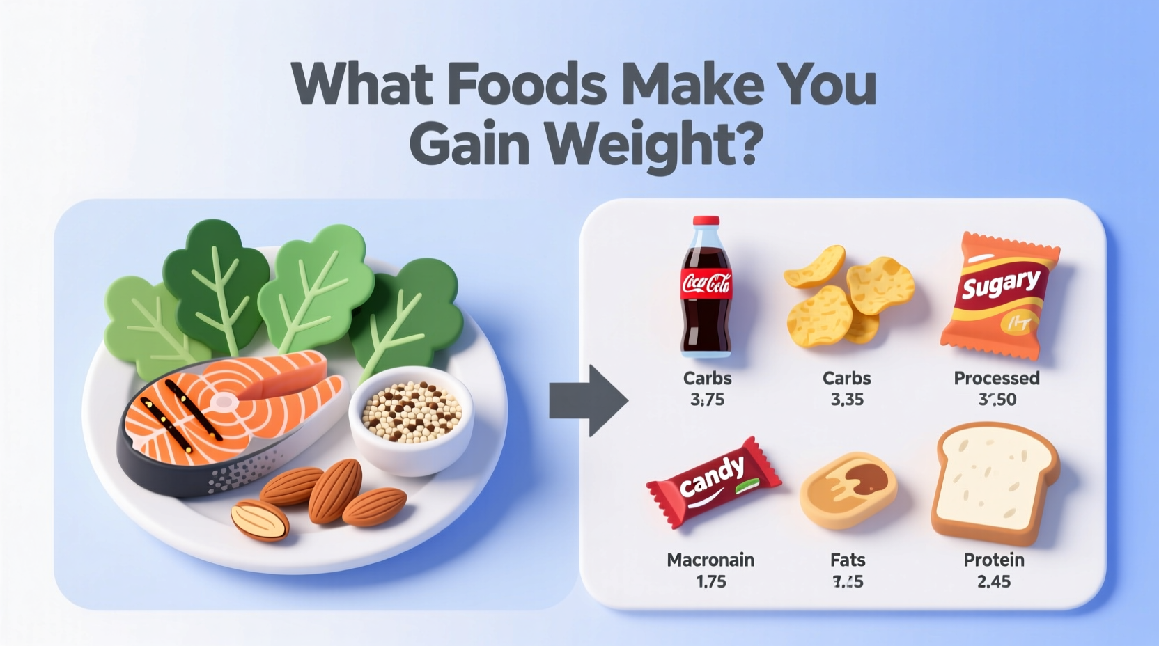 Foods That Cause Weight Gain: Science-Backed Facts