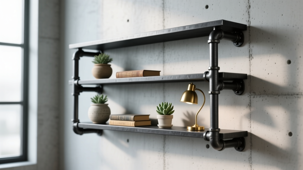 DIY Industrial Pipe Shelf: Step-by-Step Guide